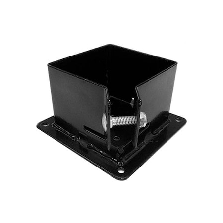 Pylex Pylex 13062 4 x 4 in. Fixbase Post Anchor Bracket; Noir 13062